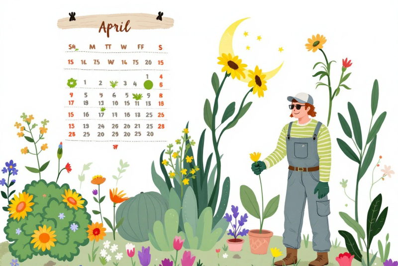 Лунный календарь садовода на апрель
