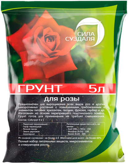 Грунт для розы от производителя Сила Суздаля